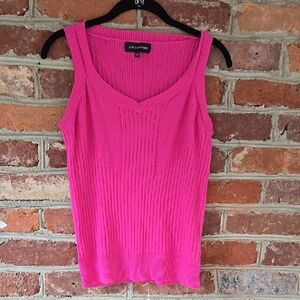 2 Piece Short Slevee Cardigan Set in Fushia Pink- Size L